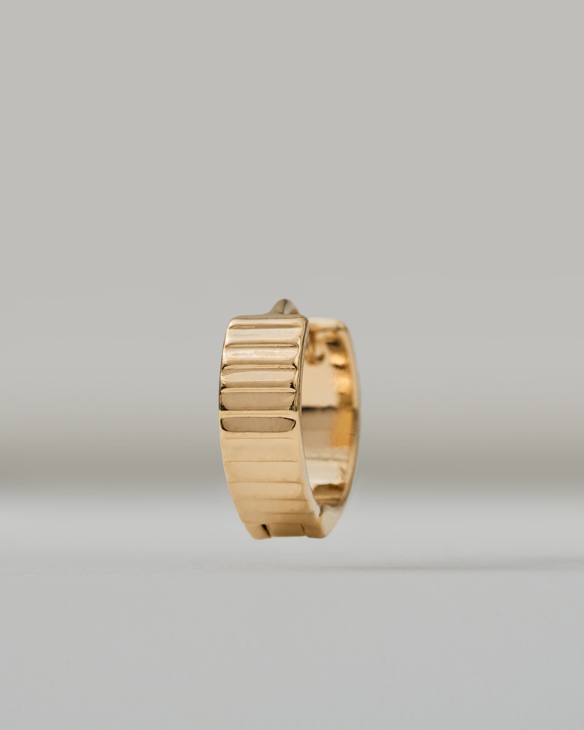 Ridge Hoop Earrings