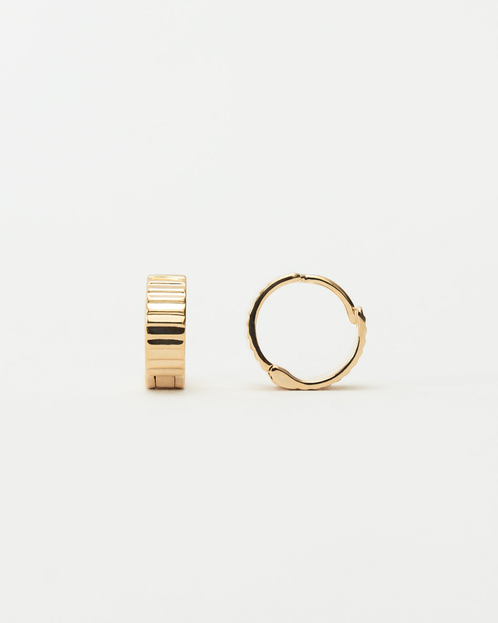 Ridge Hoop Earrings
