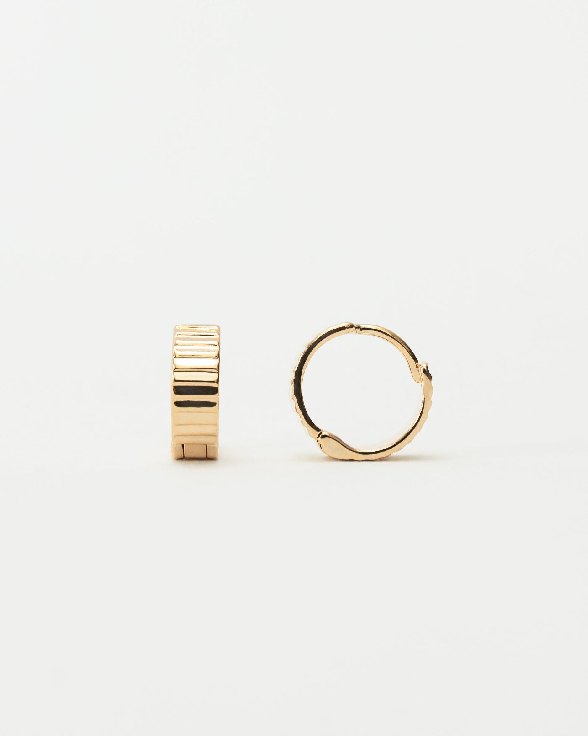 Ridge Hoop Earrings