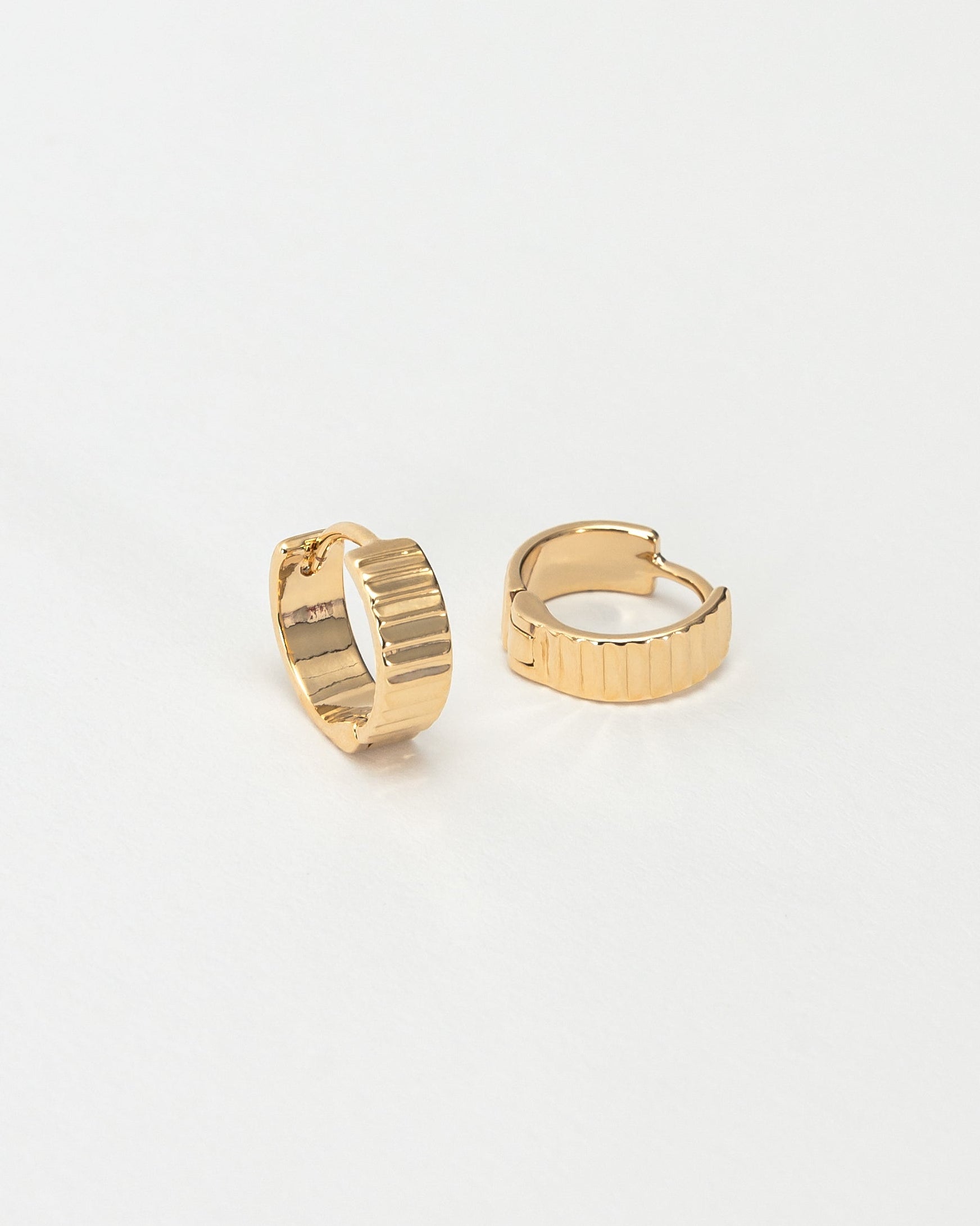 Ridge Hoop Earrings