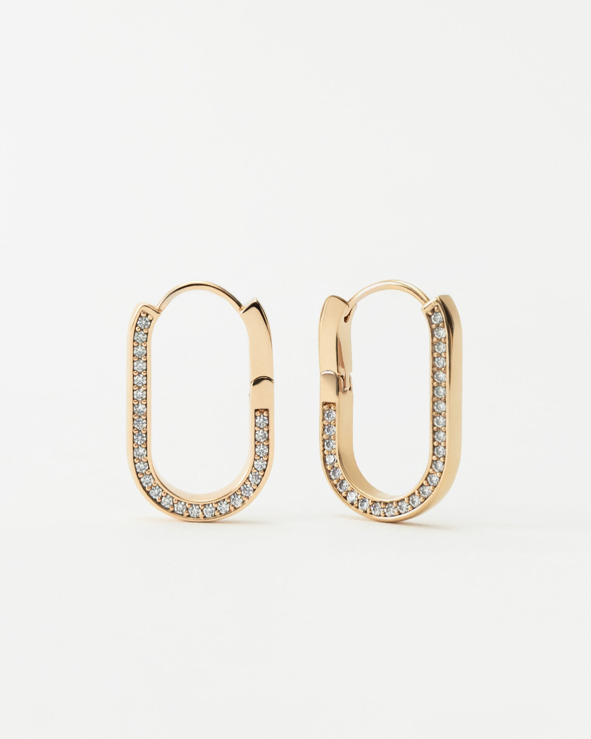 Pavé Frame Earrings