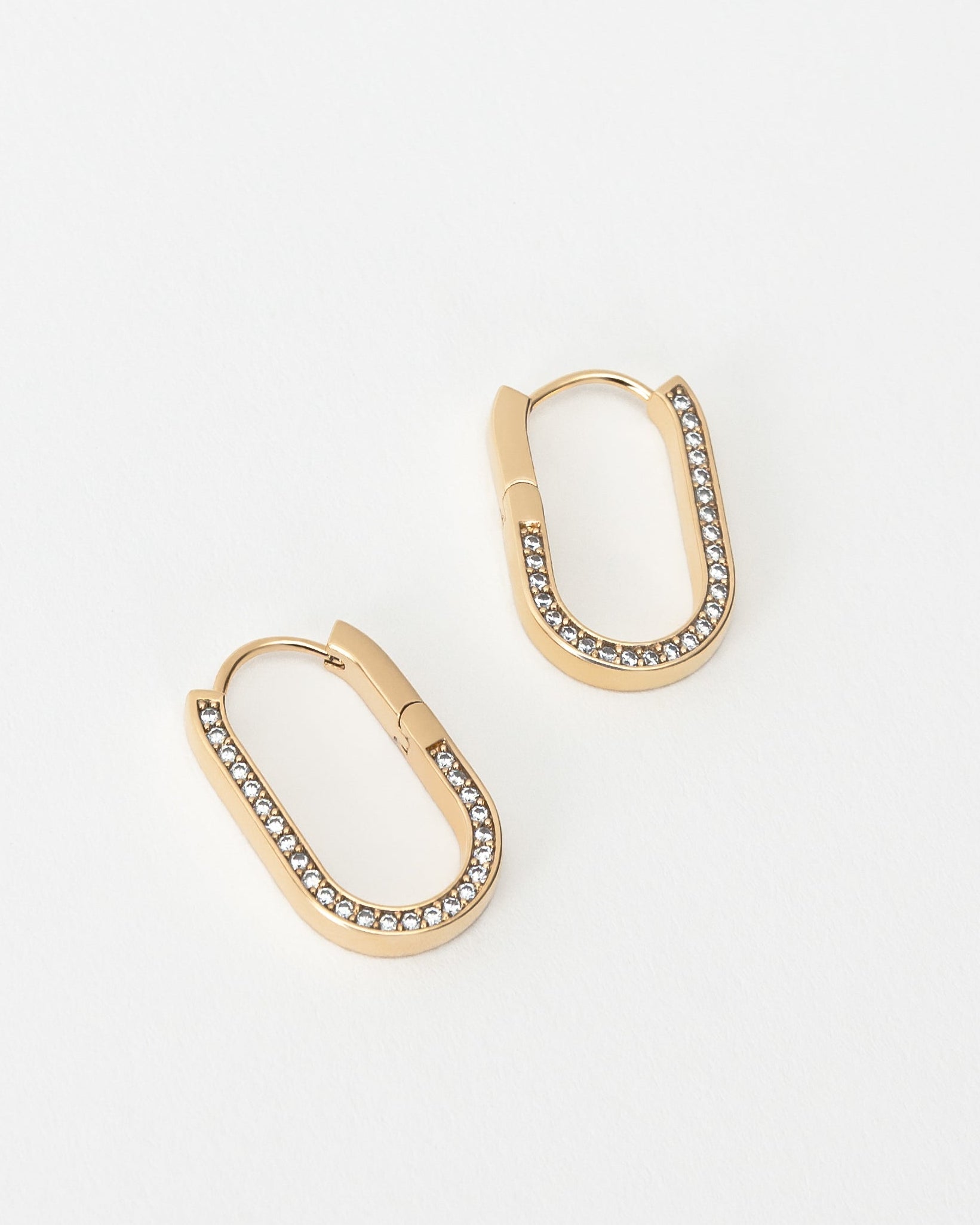 Pavé Frame Earrings