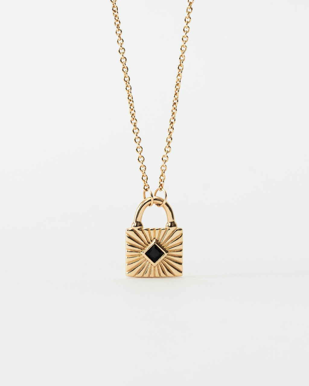 Noir Lock Necklace