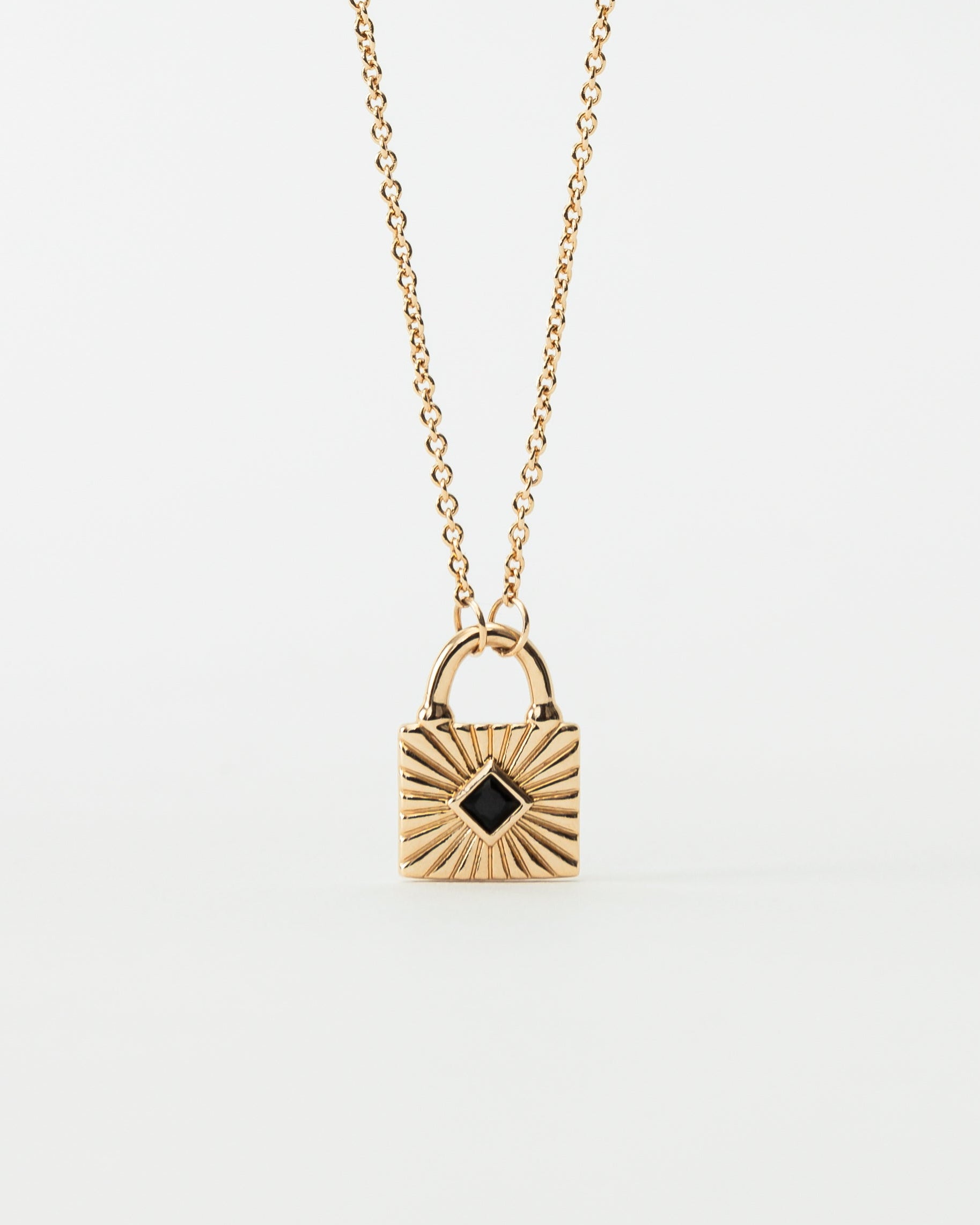 Noir Lock Necklace