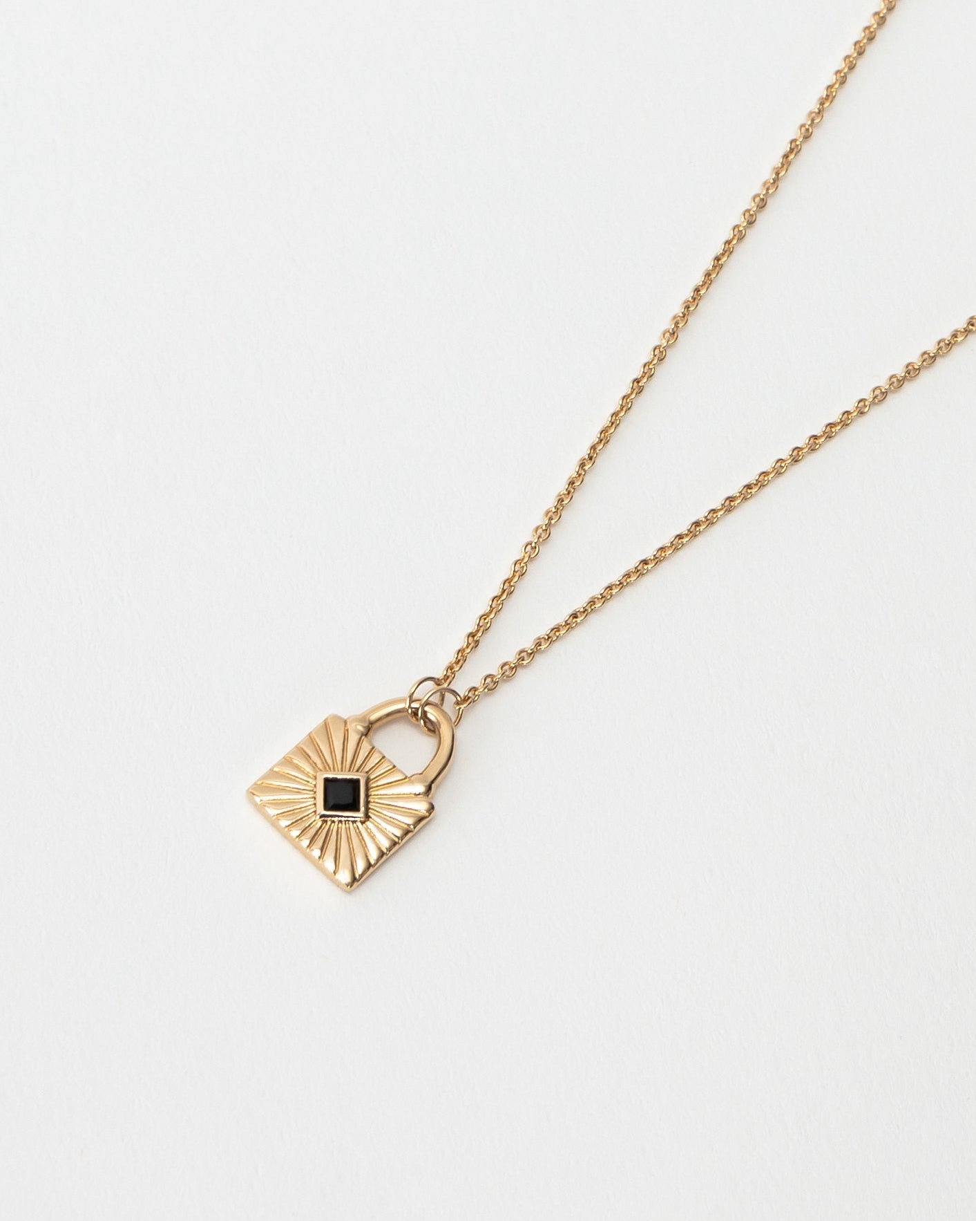 Noir Lock Necklace
