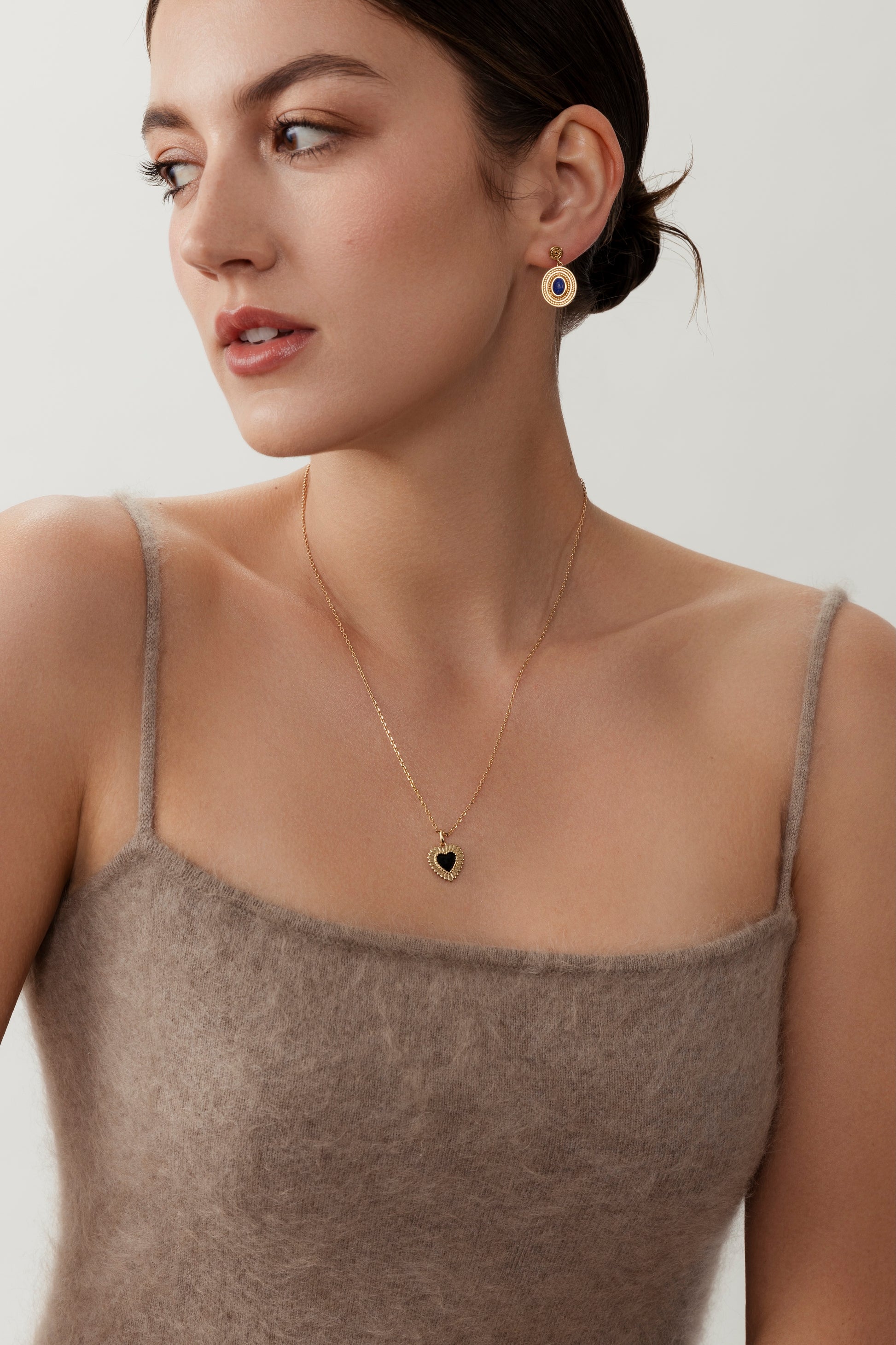 Palmette Heart Necklace