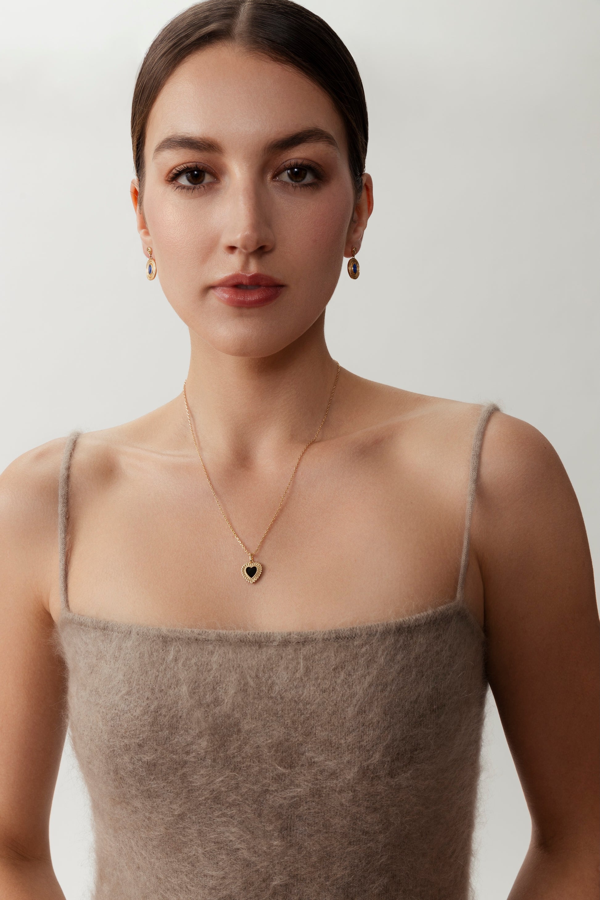 Palmette Heart Necklace
