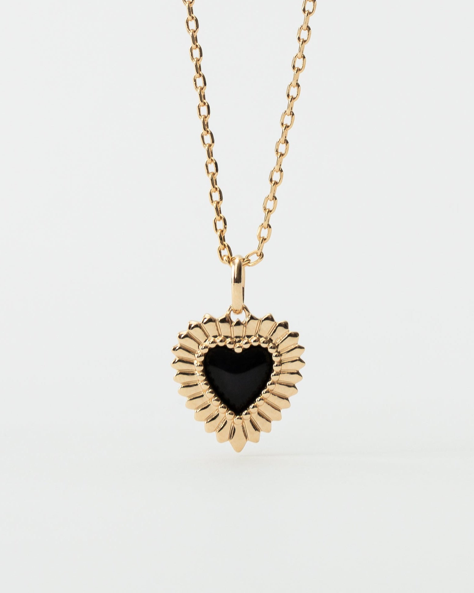 Palmette Heart Necklace