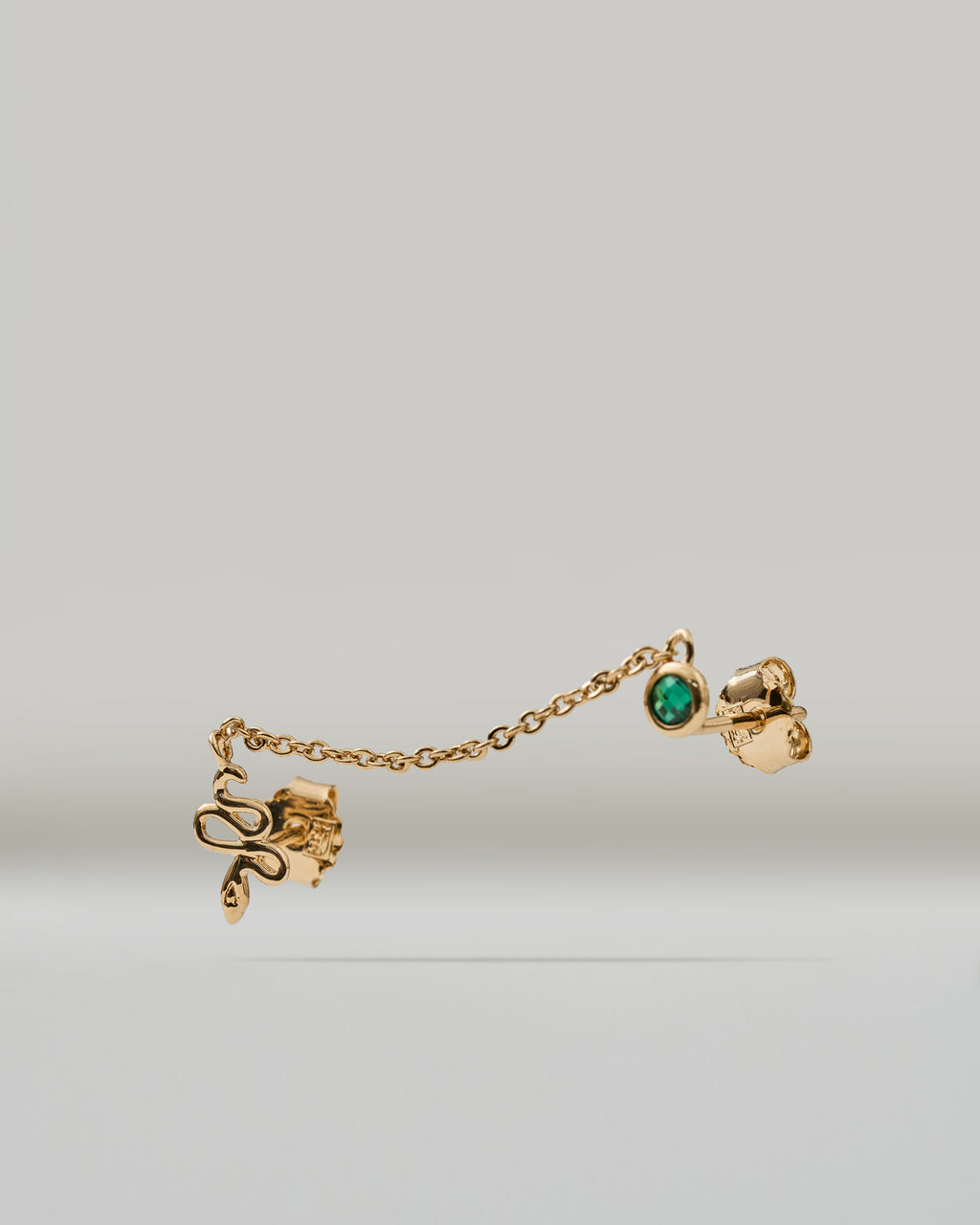 Serpent Chain Earring