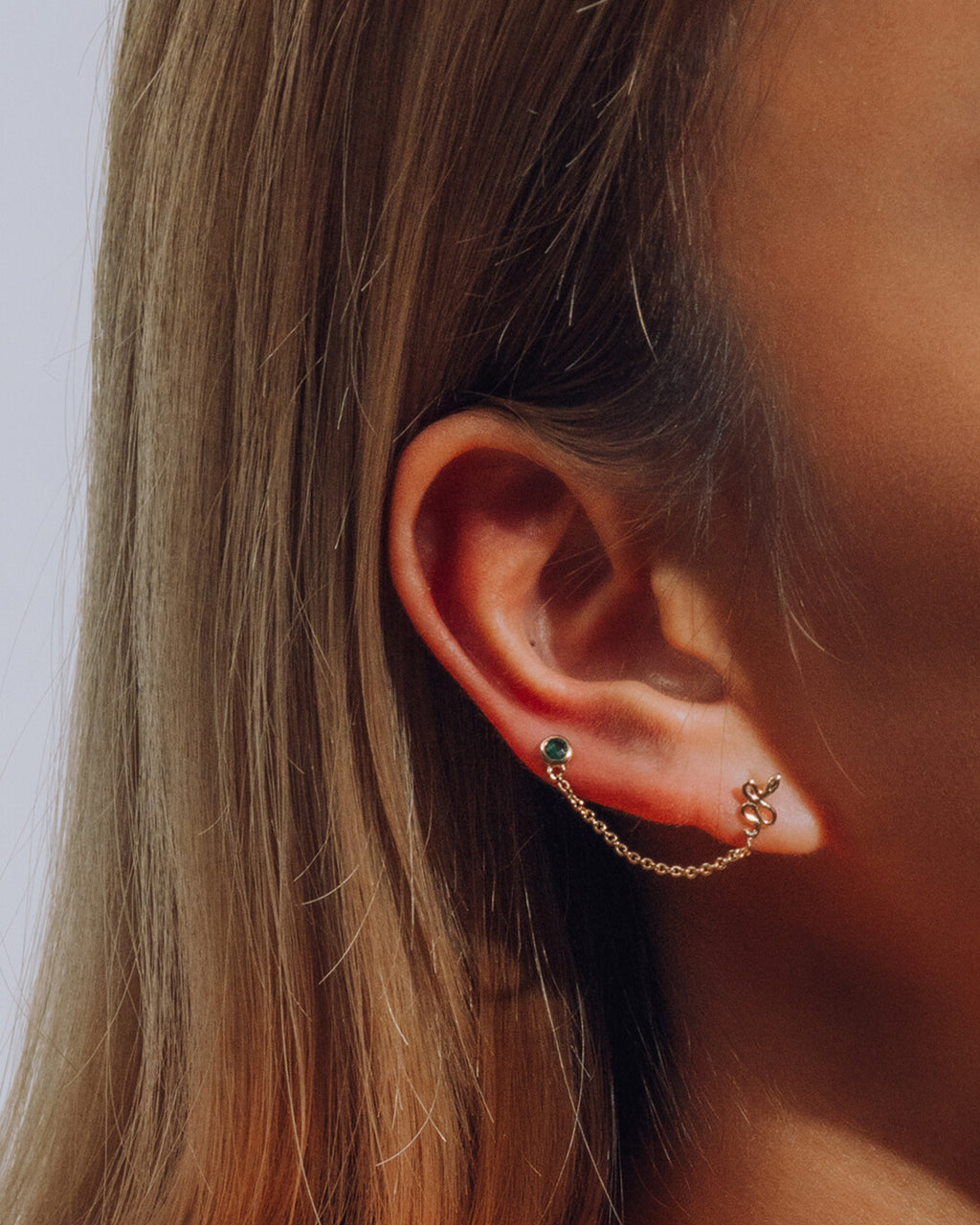 Serpent Chain Earring