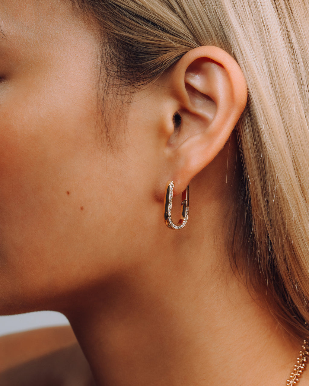 Pavé Frame Earrings