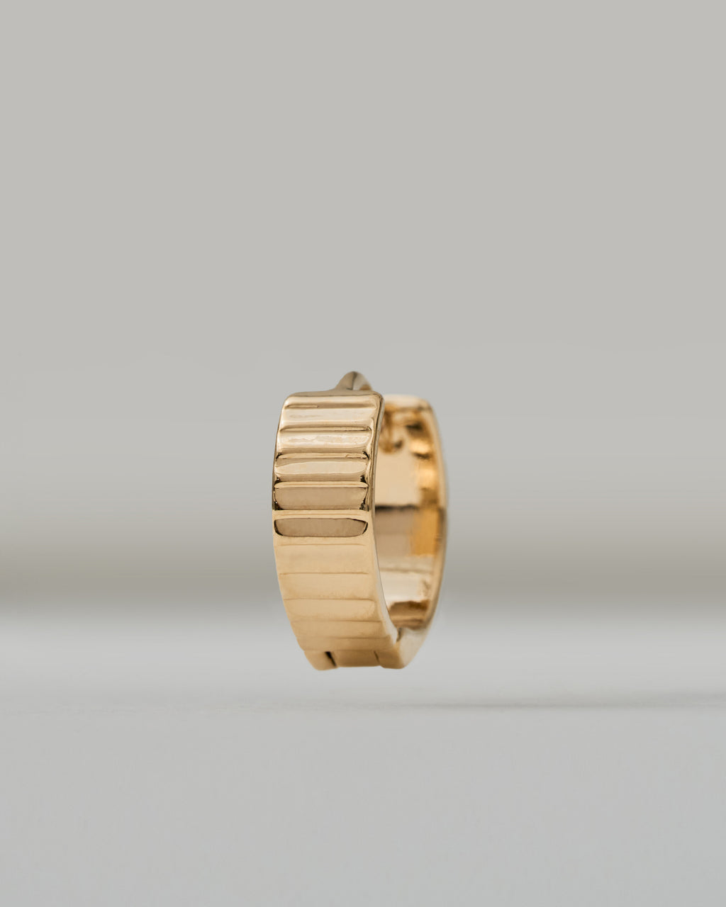 Ridge Hoop Earrings